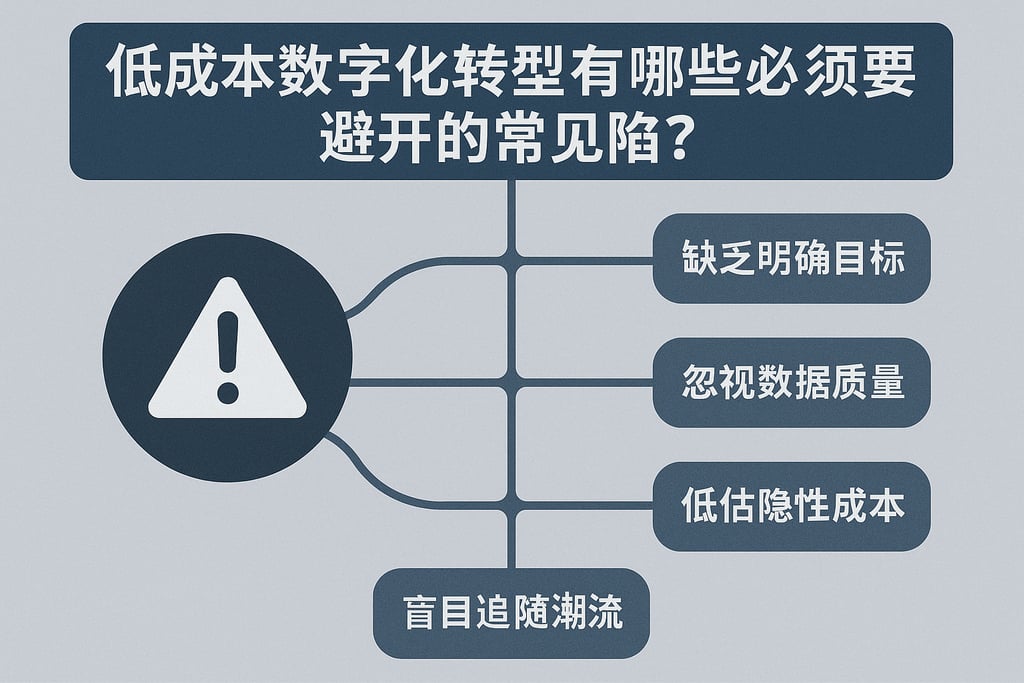 低成本数字化转型有哪些必须要避开的常见陷阱？