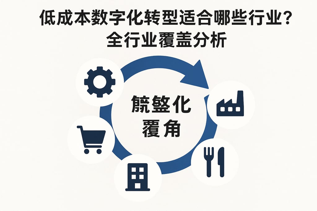 低成本数字化转型适合哪些行业？全行业覆盖分析