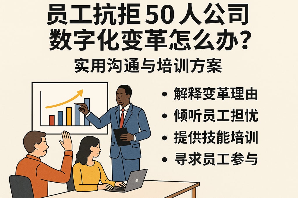 员工抗拒50人公司数字化变革怎么办？实用沟通与培训方案