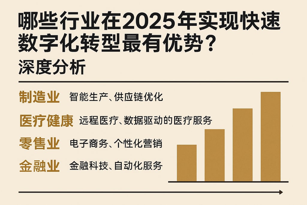 哪些行业在2025年实现快速数字化转型最有优势？深度分析