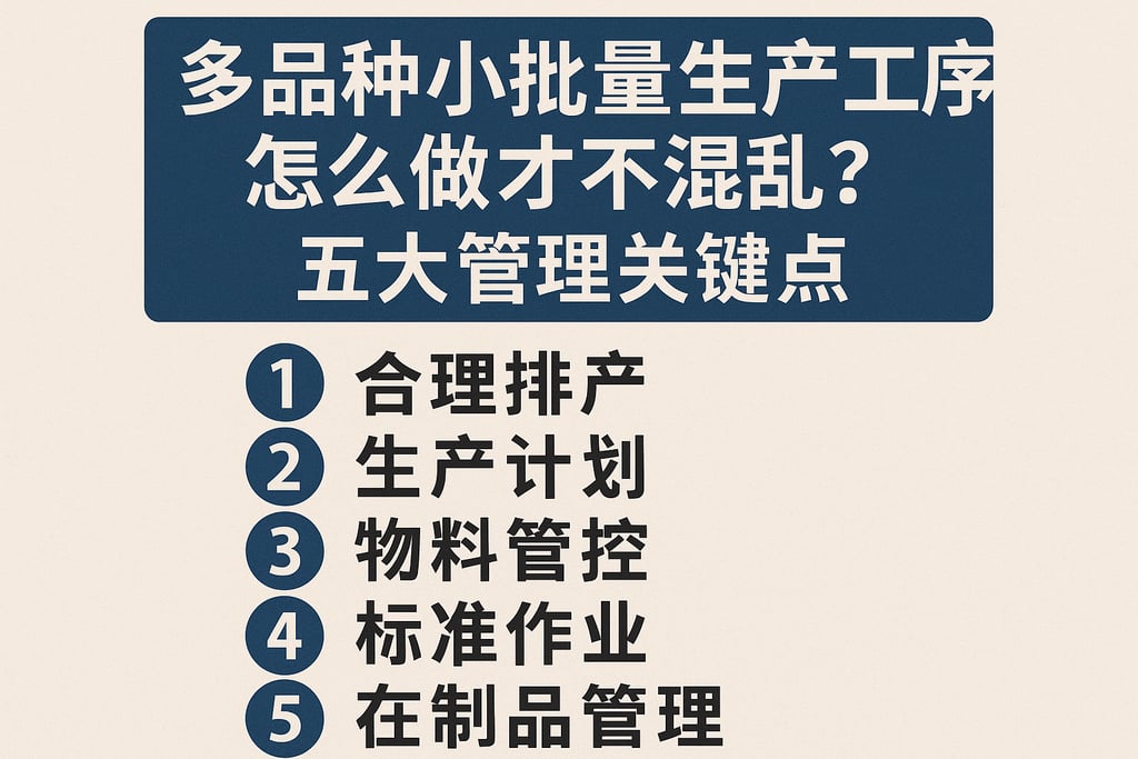 多品种小批量生产工序怎么做才不混乱？五大管理关键点