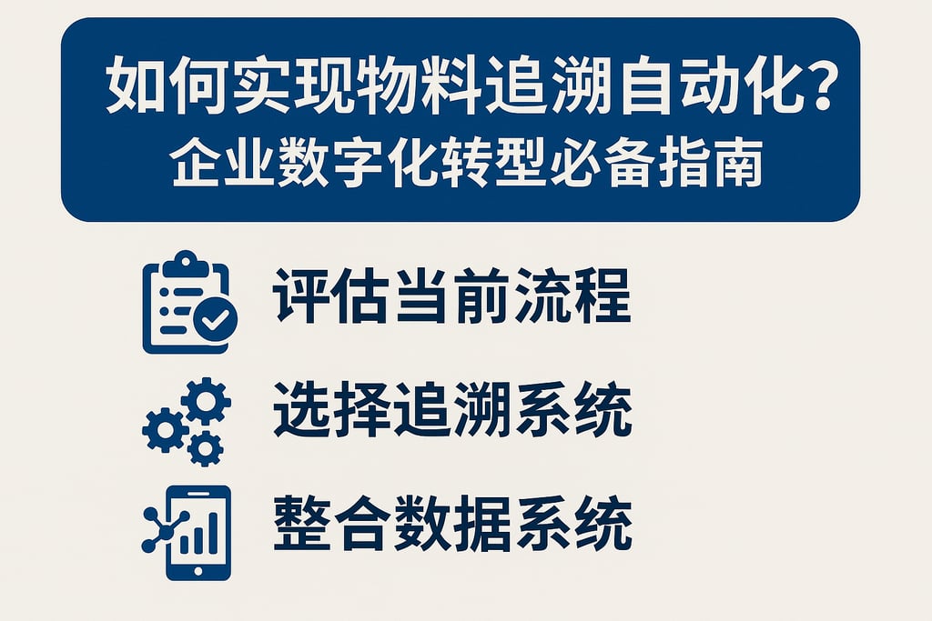 如何实现物料追溯自动化？企业数字化转型必备指南