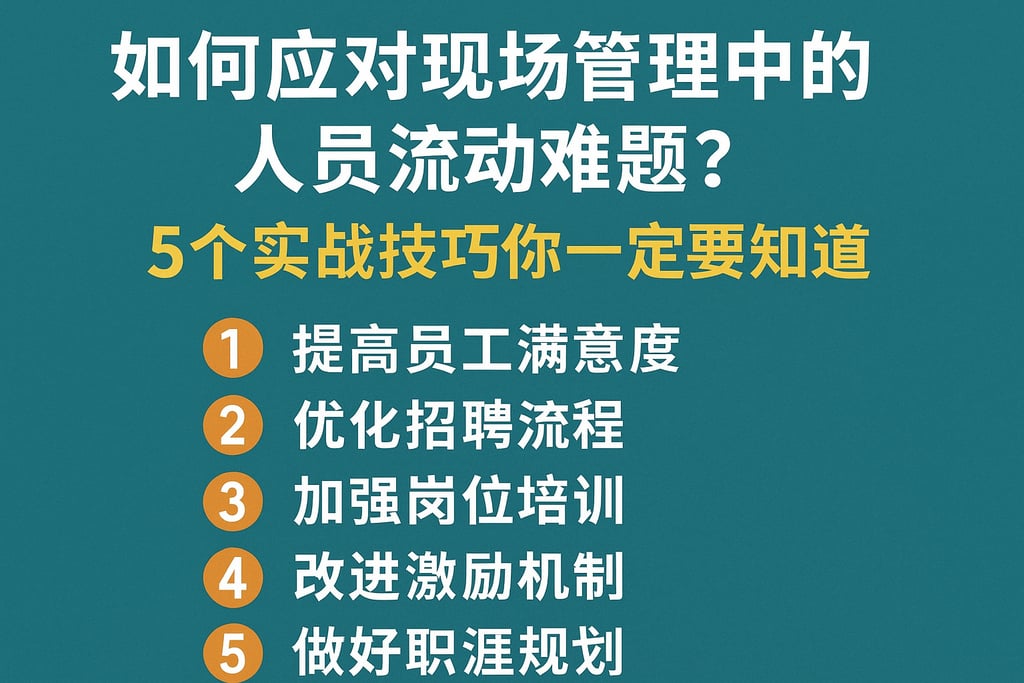 如何应对现场管理中的人员流动难题？5个实战技巧你一定要知道