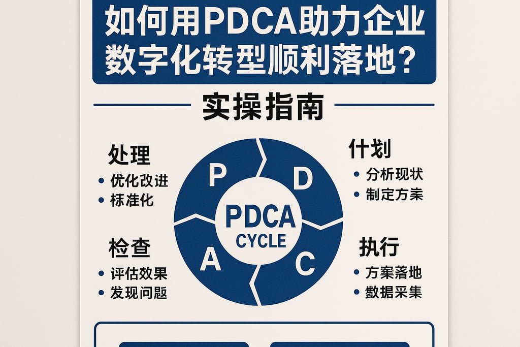 如何用PDCA助力企业数字化转型顺利落地？实操指南