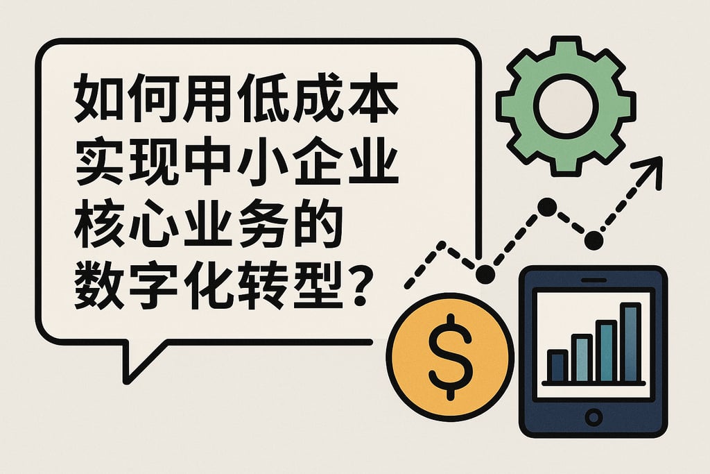 如何用低成本实现中小企业核心业务的数字化转型？