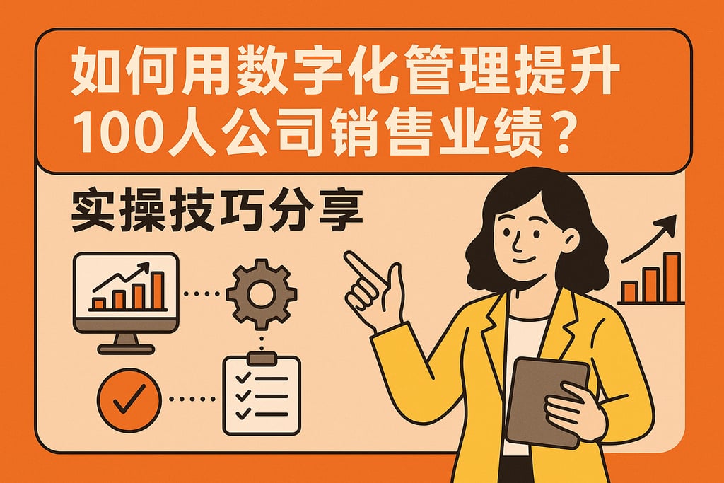 如何用数字化管理提升100人公司销售业绩？实操技巧分享