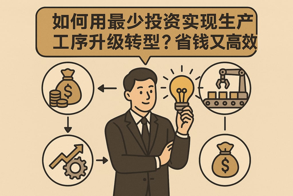 如何用最少投资实现生产工序升级转型？省钱又高效