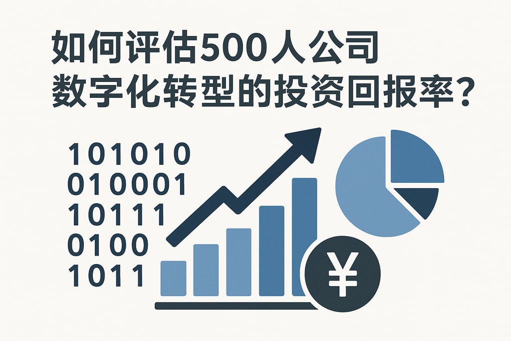 如何评估500人公司数字化转型的投资回报率？