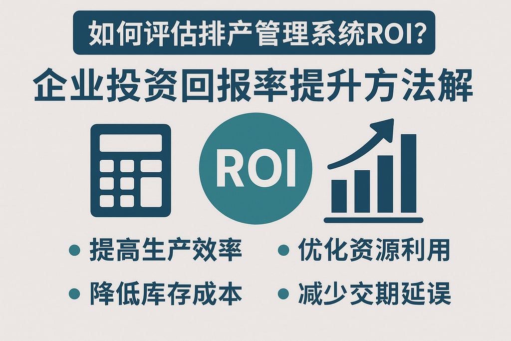 如何评估排产管理系统ROI？企业投资回报率提升方法详解