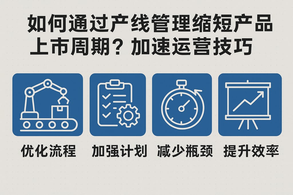 如何通过产线管理缩短产品上市周期？加速运营技巧
