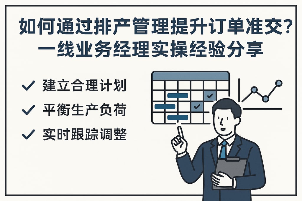 如何通过排产管理提升订单准交率？一线业务经理实操经验分享