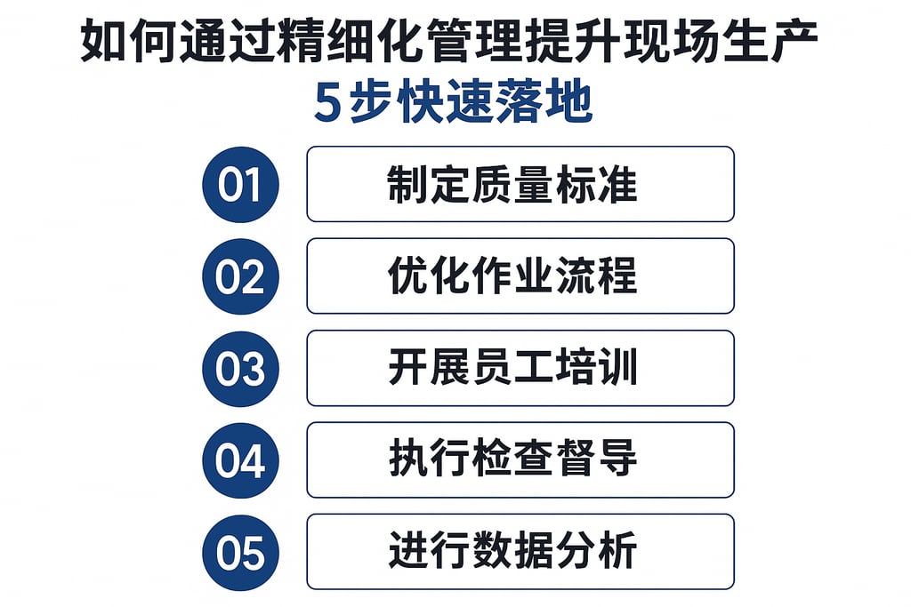 如何通过精细化管理提升现场生产合格率？5步快速落地