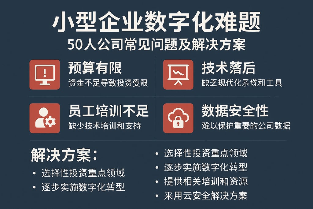 小型企业数字化难题：50人公司常见问题及解决方案