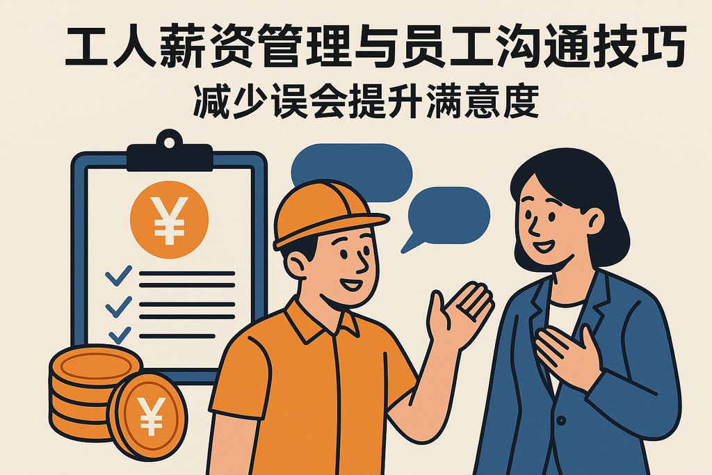 工人薪资管理与员工沟通技巧，减少误会提升满意度