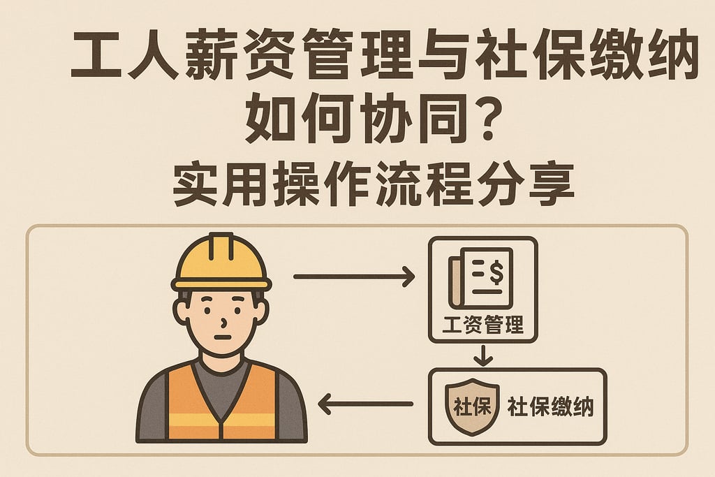 工人薪资管理与社保缴纳如何协同？实用操作流程分享