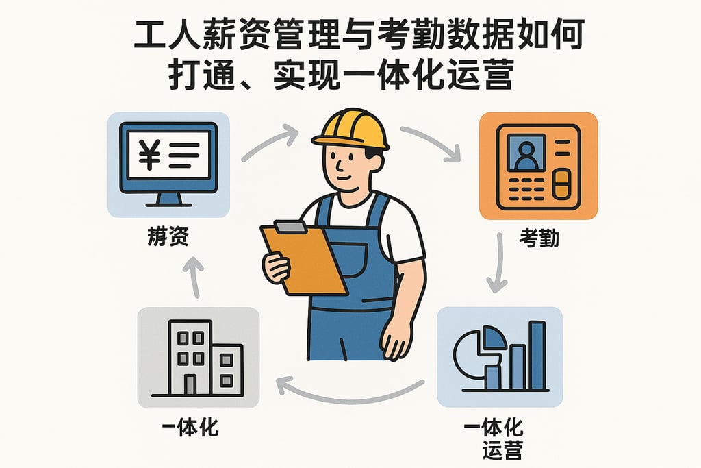 工人薪资管理与考勤数据如何打通，实现一体化运营