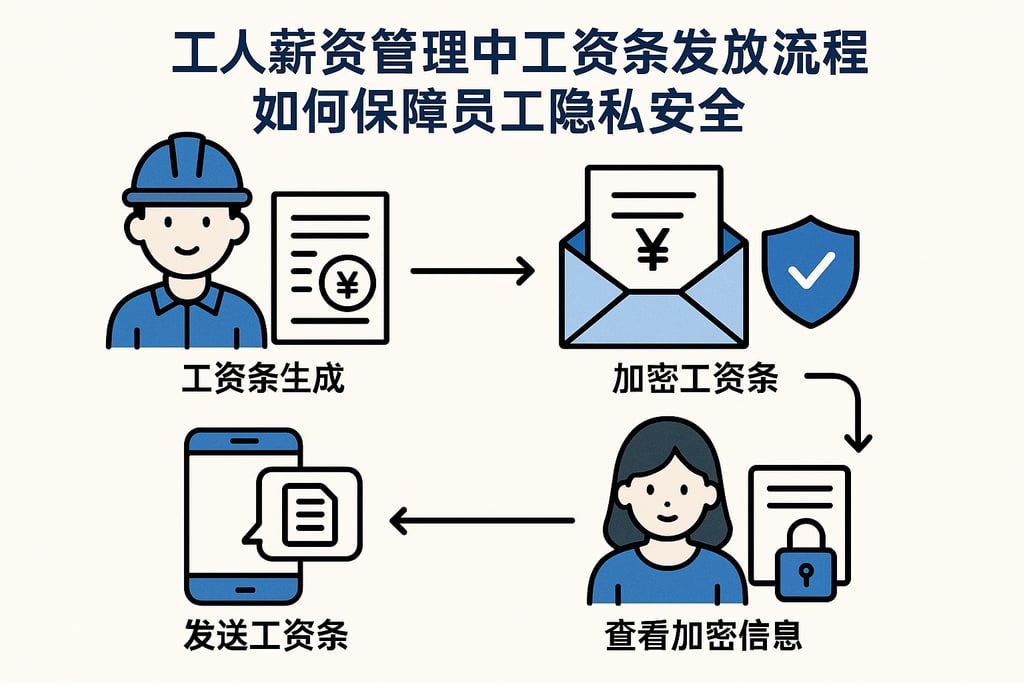 工人薪资管理中工资条发放流程，如何保障员工隐私安全