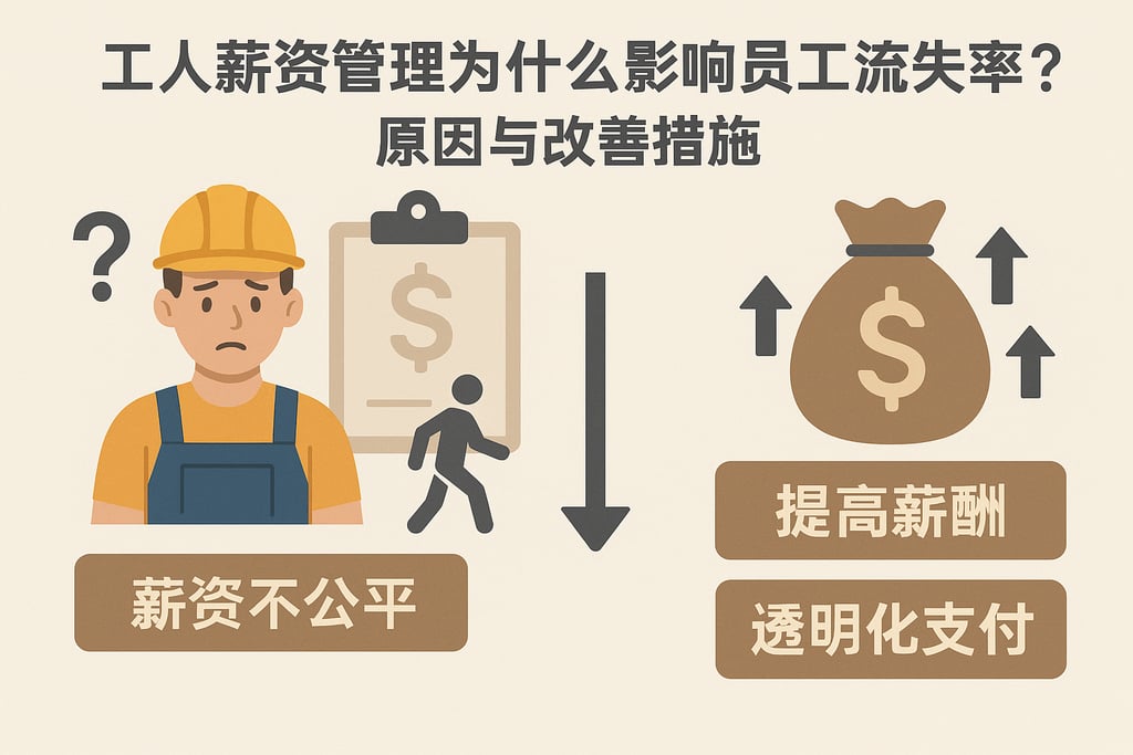 工人薪资管理为什么影响员工流失率？原因与改善措施