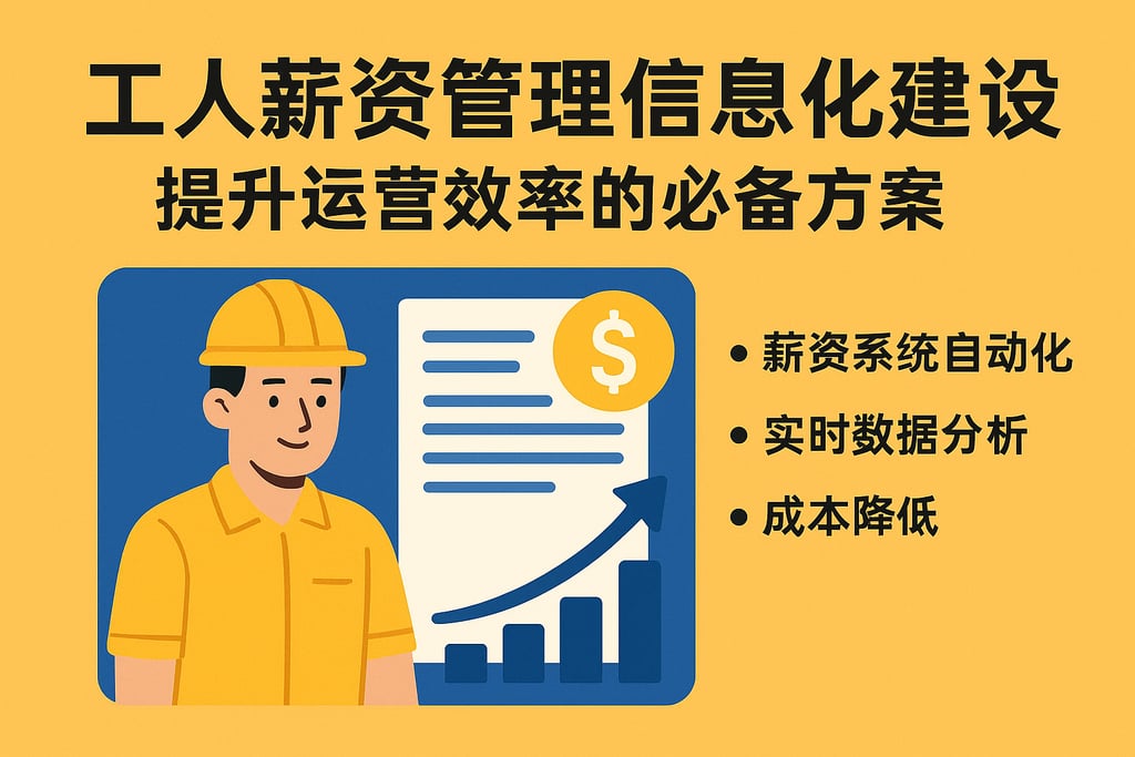 工人薪资管理信息化建设，提升运营效率的必备方案