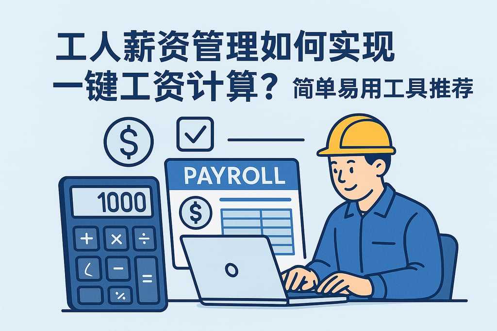 工人薪资管理如何实现一键工资计算？简单易用工具推荐