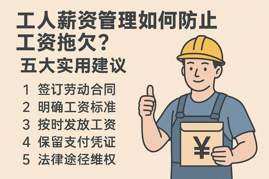 工人薪资管理如何防止工资拖欠？五大实用建议