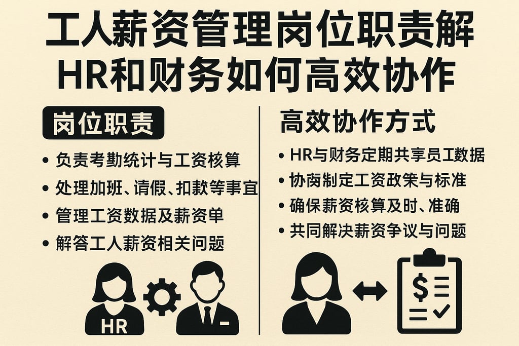 工人薪资管理岗位职责详解，HR和财务如何高效协作