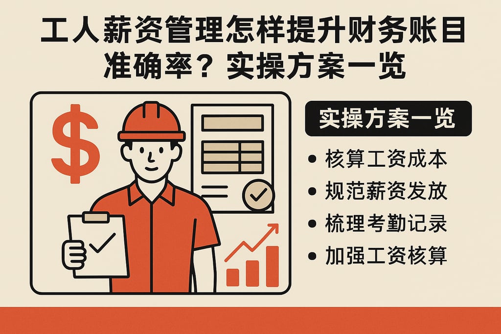 工人薪资管理怎样提升财务账目准确率？实操方案一览