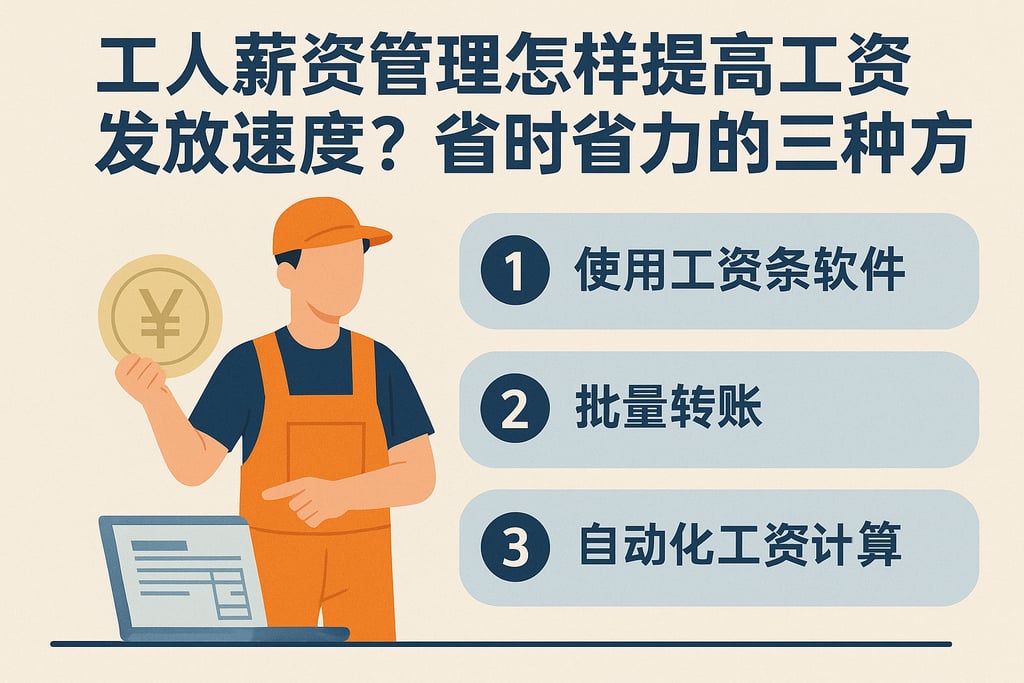 工人薪资管理怎样提高工资发放速度？省时省力的三种方法
