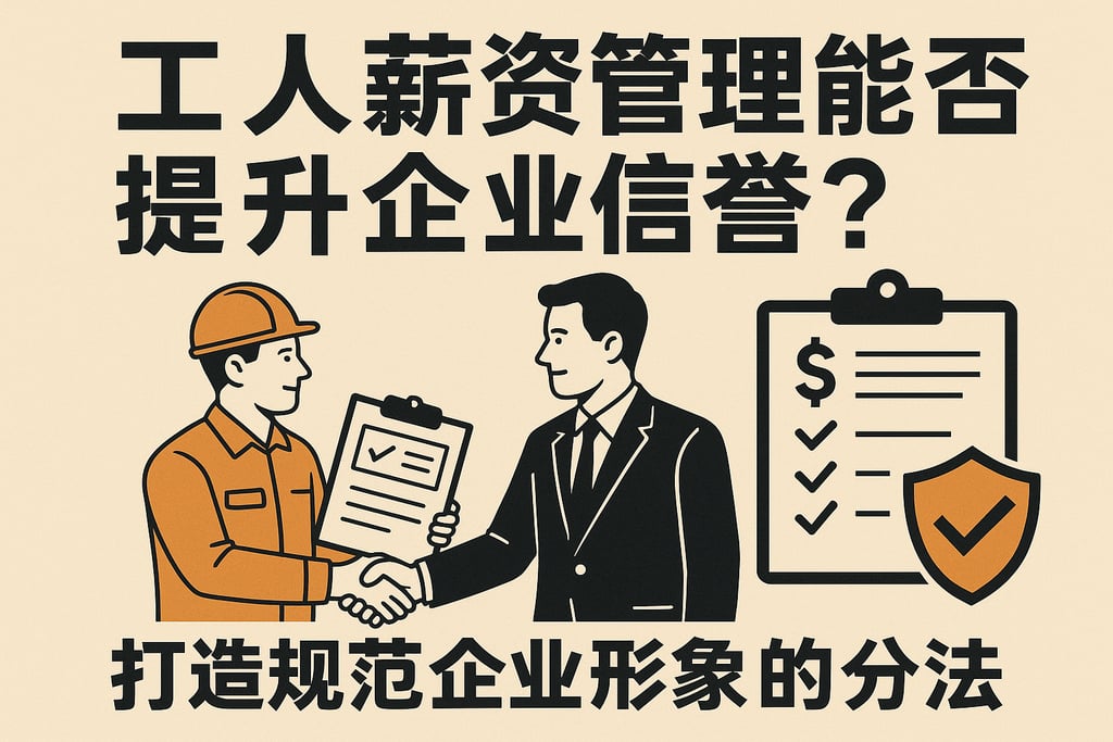工人薪资管理能否提升企业信誉？打造规范企业形象的办法