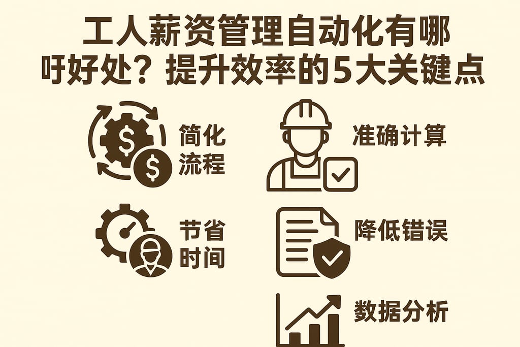 工人薪资管理自动化有哪些好处？提升效率的5大关键点