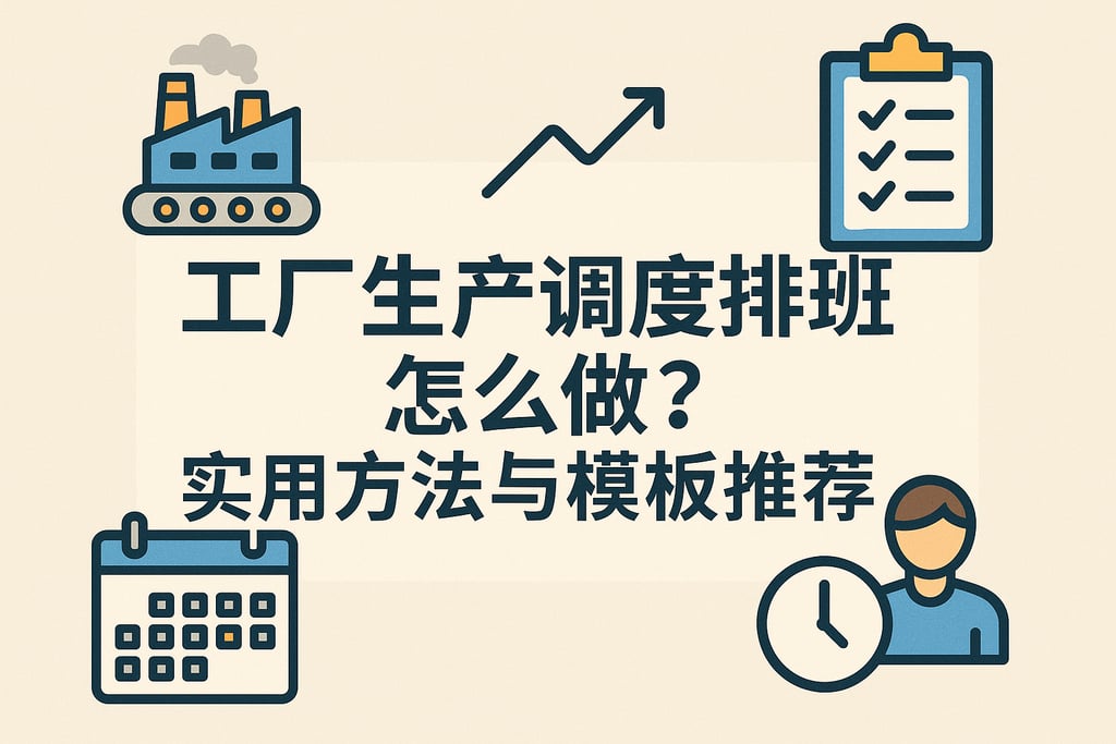 工厂生产调度排班怎么做？实用方法与模板推荐