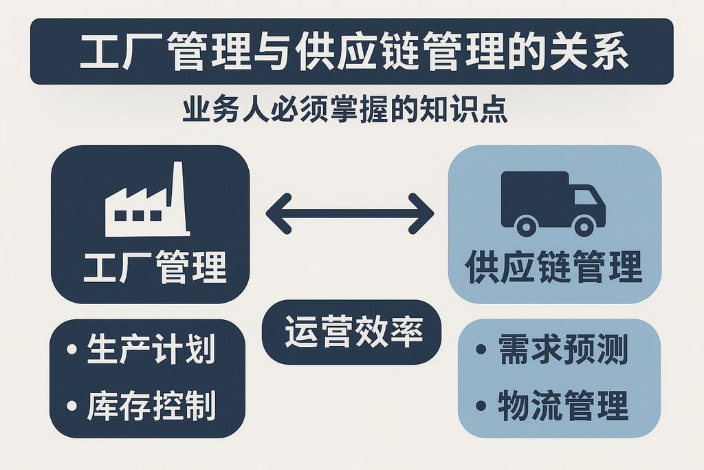 工厂管理与供应链管理的关系，业务人必须掌握的知识点