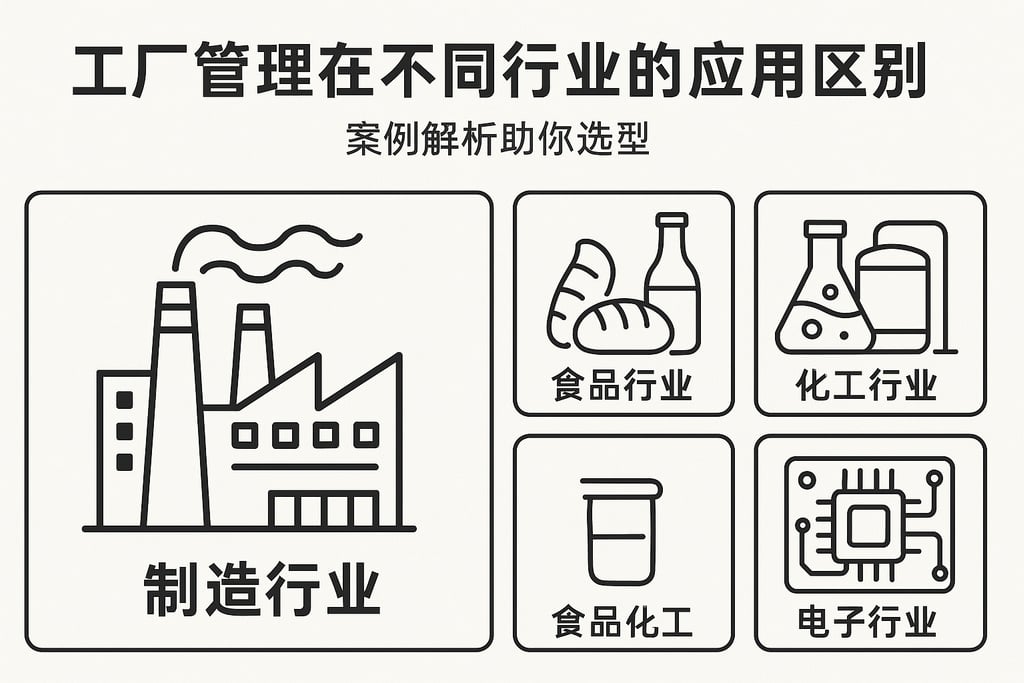 工厂管理在不同行业的应用区别，案例解析助你选型