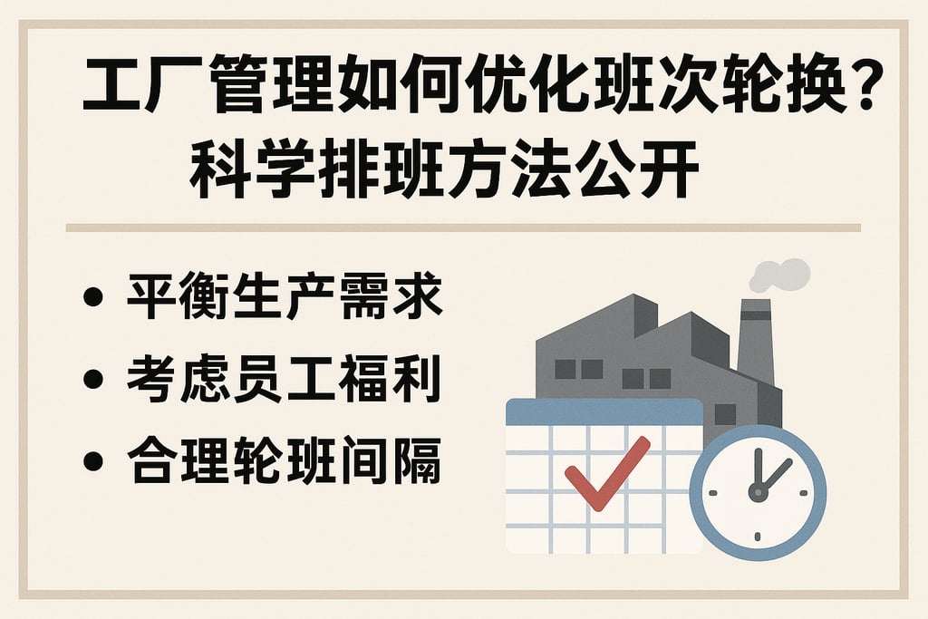 工厂管理如何优化班次轮换？科学排班方法公开