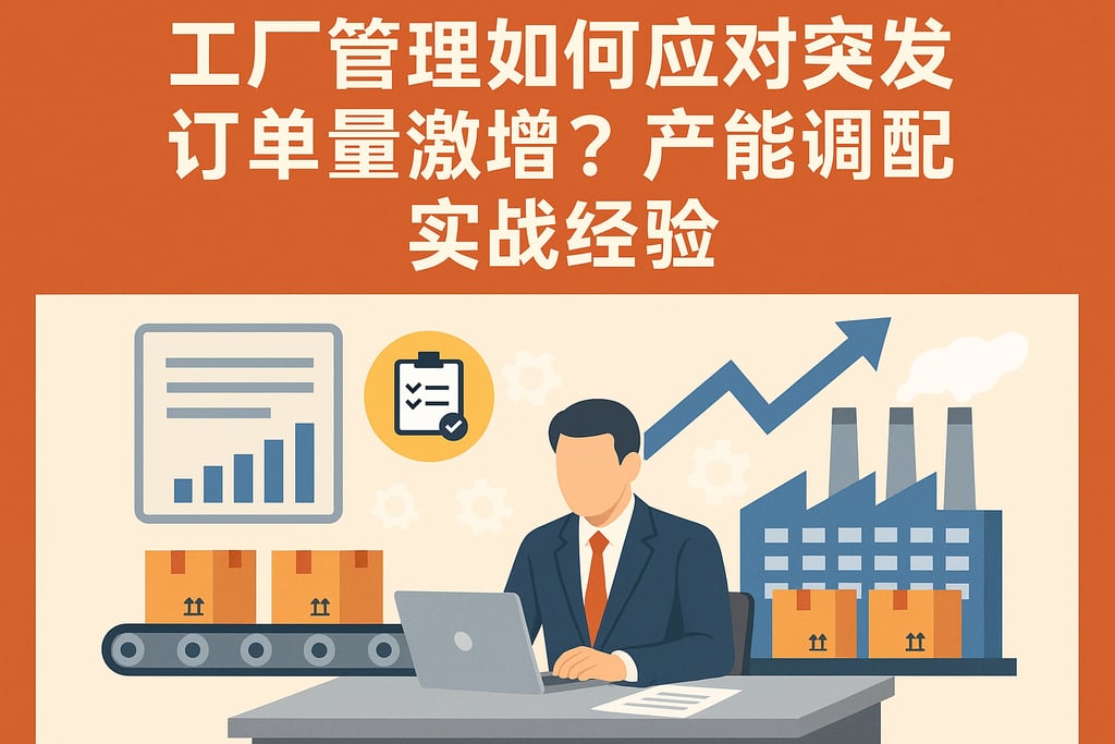 工厂管理如何应对突发订单量激增？产能调配实战经验