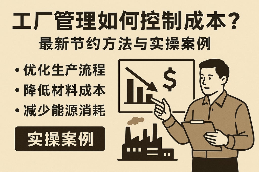 工厂管理如何控制成本？最新节约方法与实操案例