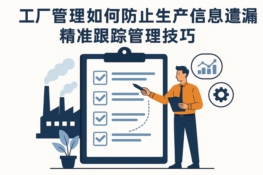 工厂管理如何防止生产信息遗漏？精准跟踪管理技巧