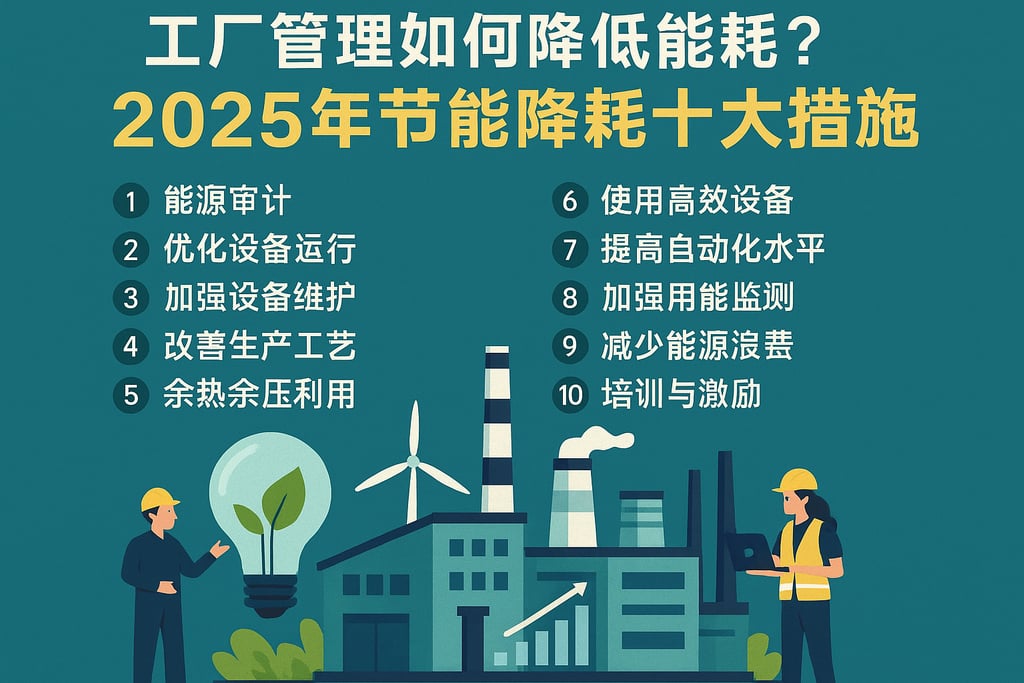 工厂管理如何降低能耗？2025年节能降耗十大措施