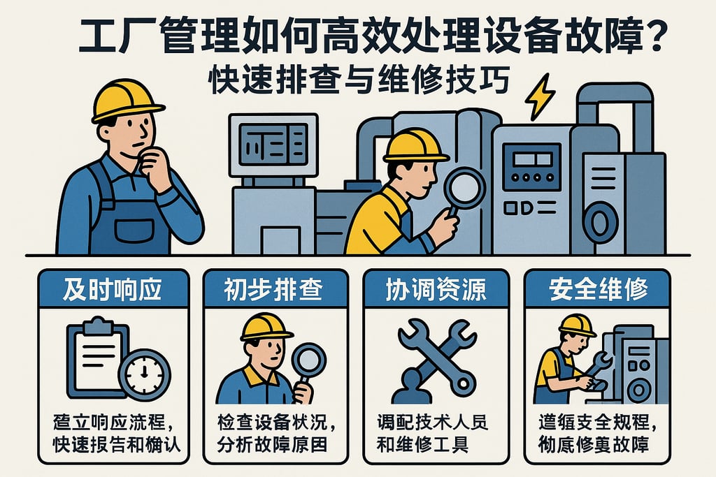 工厂管理如何高效处理设备故障？快速排查与维修技巧