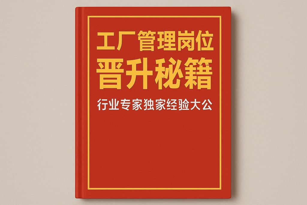 工厂管理岗位晋升秘籍，行业专家独家经验大公开