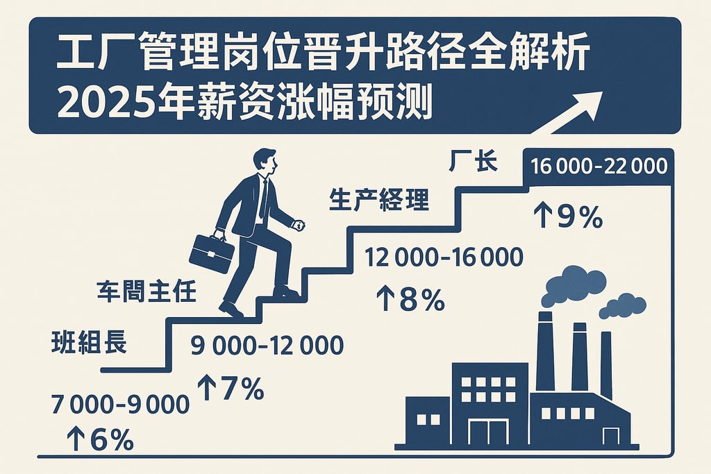 工厂管理岗位晋升路径全解析，2025年薪资涨幅预测