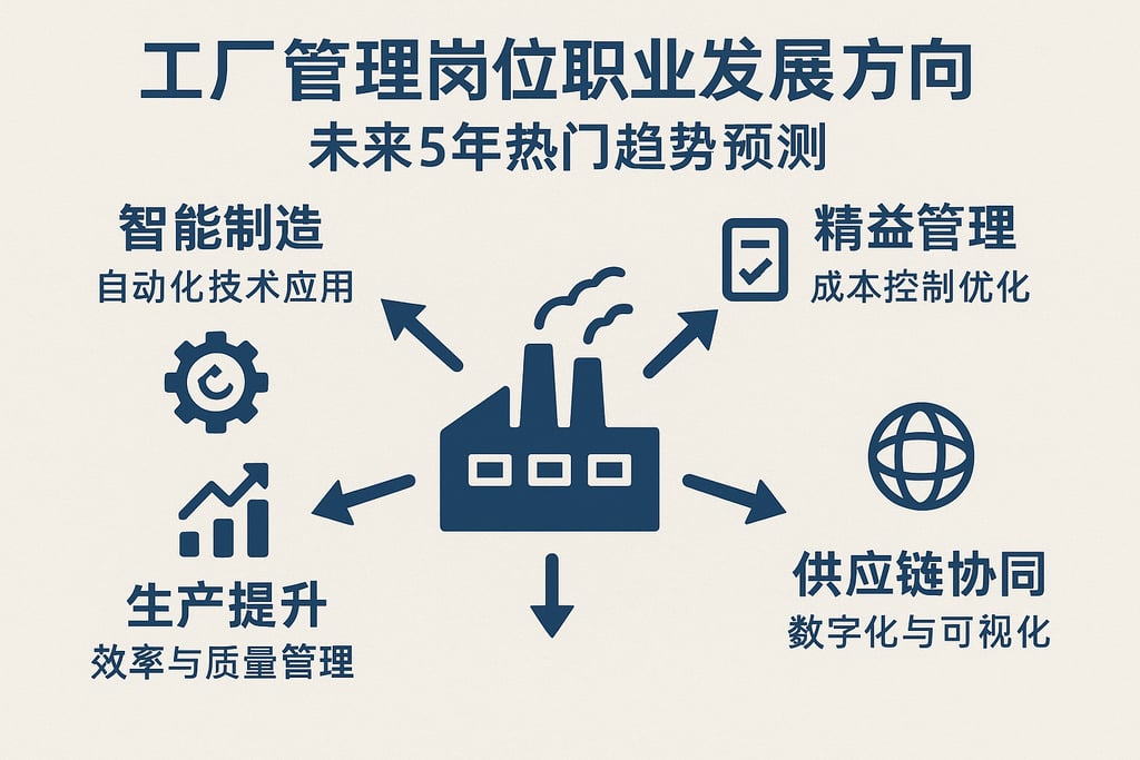 工厂管理岗位职业发展方向，未来5年热门趋势预测