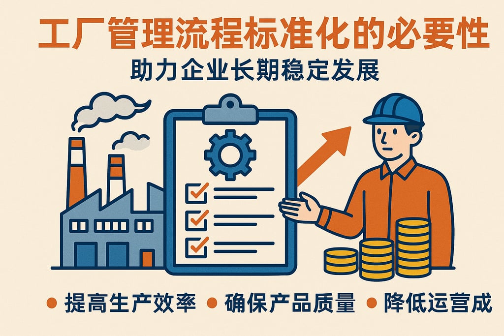 工厂管理流程标准化的必要性，助力企业长期稳定发展