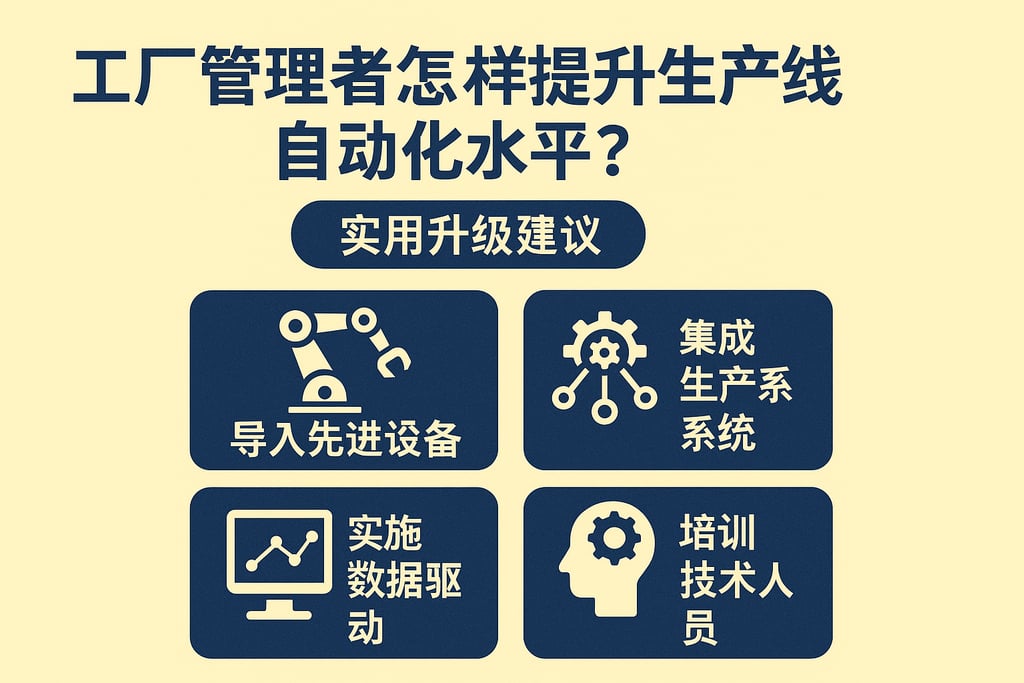工厂管理者怎样提升生产线自动化水平？实用升级建议