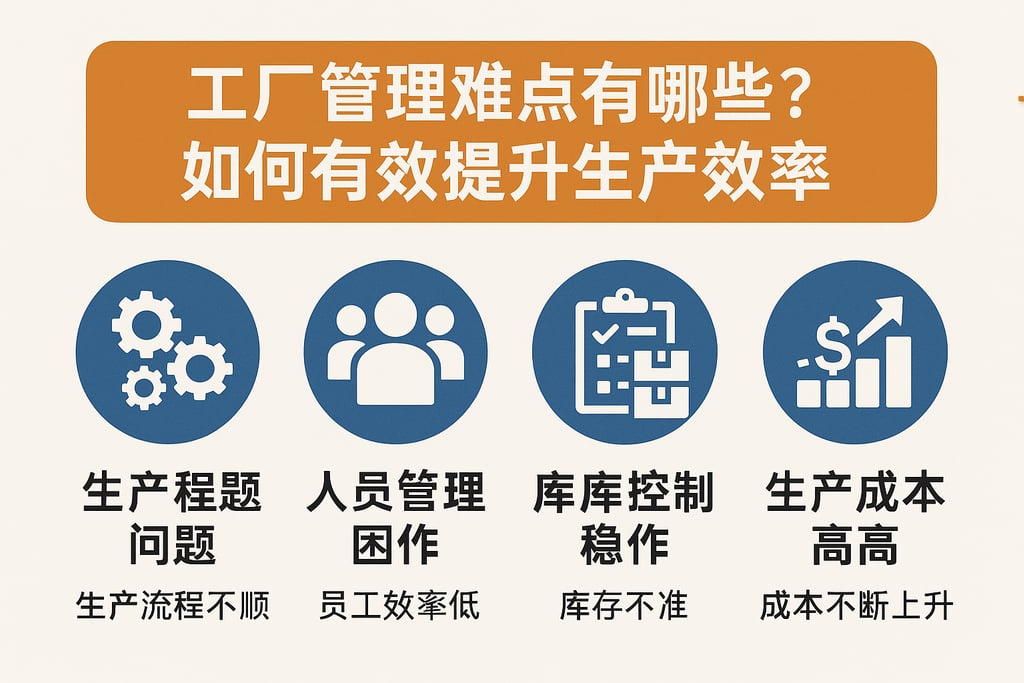 工厂管理难点有哪些？如何有效提升生产效率