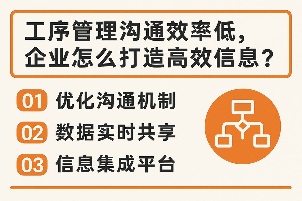 工序管理沟通效率低，企业怎么打造高效信息流？