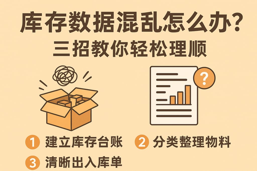 库存数据混乱怎么办？三招教你轻松理顺