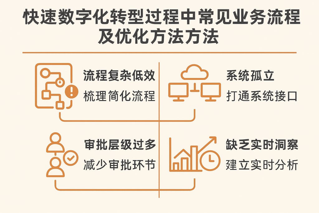 快速数字化转型过程中常见业务流程瓶颈及优化方法