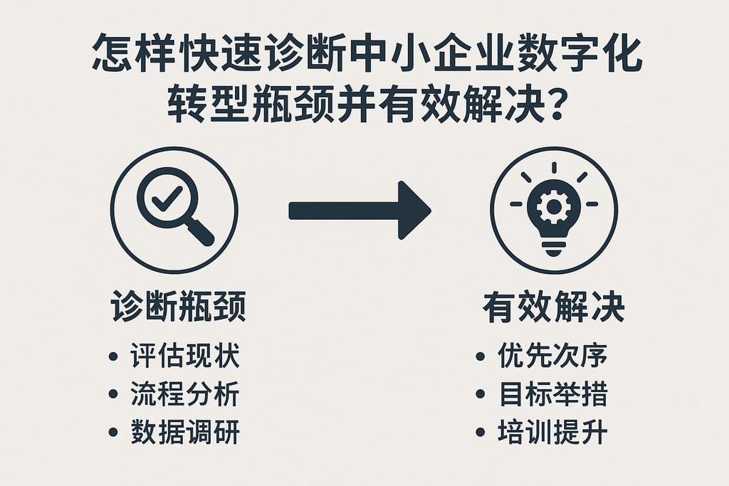 怎样快速诊断中小企业数字化转型瓶颈并有效解决？