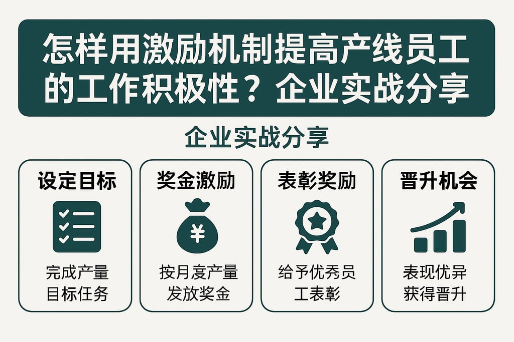 怎样用激励机制提高产线员工的工作积极性？企业实战分享